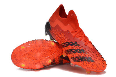 Adidas Predator Freak.1 Low FG Firm Ground Soccer Cleats - Red/Black
