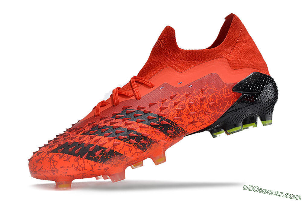 Adidas Predator Freak.1 Low FG Firm Ground Soccer Cleats - Red/Black 5