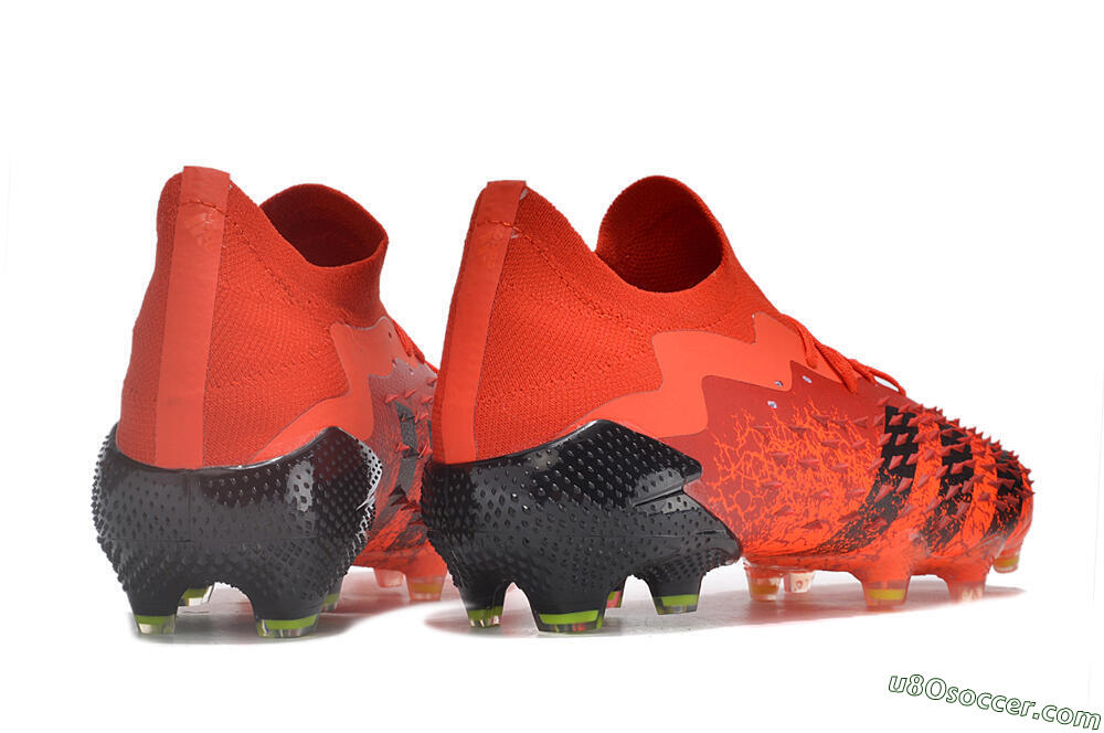 Adidas Predator Freak.1 Low FG Firm Ground Soccer Cleats - Red/Black 6