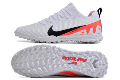 Nike Air Zoom Mercurial Vapor 15 Pro TF Artificial Turf Soccer Shoes - White/Black/Red