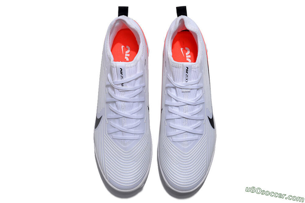 Nike Air Zoom Mercurial Vapor 15 Pro TF Artificial Turf Soccer Shoes - White/Black/Red 4