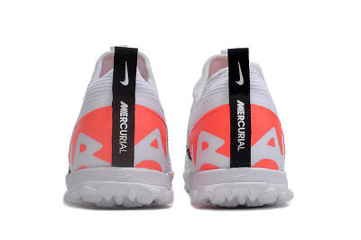 Nike Air Zoom Mercurial Vapor 15 Pro TF Artificial Turf Soccer Shoes - White/Black/Red