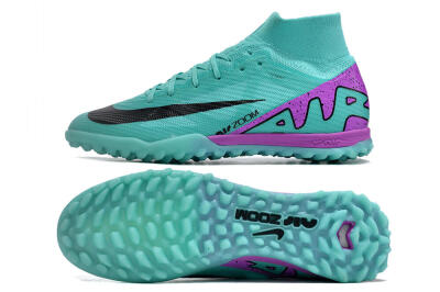 Nike Air Zoom Mercurial Superfly 9 Elite TF Artificial Turf Soccer Shoes - Blue/Black/Purple