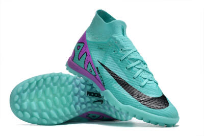 Nike Air Zoom Mercurial Superfly 9 Elite TF Artificial Turf Soccer Shoes - Blue/Black/Purple