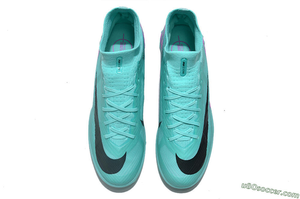 Nike Air Zoom Mercurial Superfly 9 Elite TF Artificial Turf Soccer Shoes - Blue/Black/Purple 4
