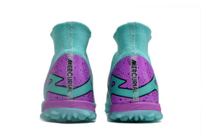 Nike Air Zoom Mercurial Superfly 9 Elite TF Artificial Turf Soccer Shoes - Blue/Black/Purple
