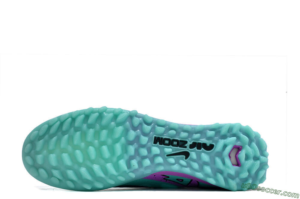 Nike Air Zoom Mercurial Superfly 9 Elite TF Artificial Turf Soccer Shoes - Blue/Black/Purple 6