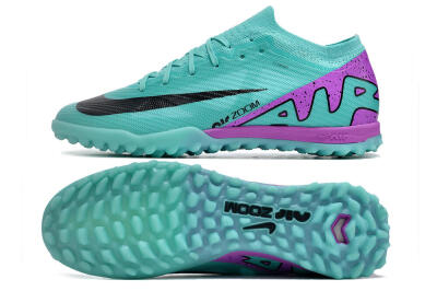 Nike Air Zoom Mercurial Vapor 15 Elite TF Artificial Turf Soccer Shoes - Blue/Black/Purple