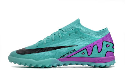 Nike Air Zoom Mercurial Vapor 15 Elite TF Artificial Turf Soccer Shoes - Blue/Black/Purple