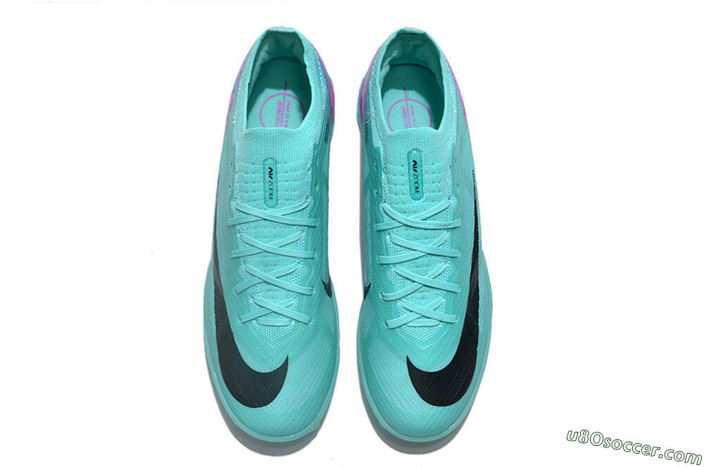 Nike Air Zoom Mercurial Vapor 15 Elite TF Artificial Turf Soccer Shoes - Blue/Black/Purple 4