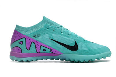 Nike Air Zoom Mercurial Vapor 15 Elite TF Artificial Turf Soccer Shoes - Blue/Black/Purple