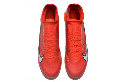 Nike Air Zoom Mercurial Superfly 9 Elite TF Artificial Turf Soccer Shoes - Red/White/Black