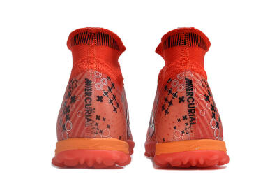 Nike Air Zoom Mercurial Superfly 9 Elite TF Artificial Turf Soccer Shoes - Red/White/Black