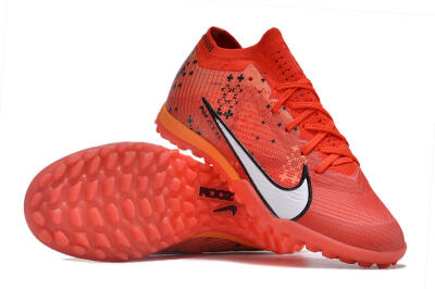 Nike Air Zoom Mercurial Vapor 15 Elite TF Artificial Turf Soccer Shoes - Red/White/Black