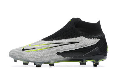 Nike Phantom GX Elite DF FG Firm Ground Soccer Cleats - Grey/Black/Yellow