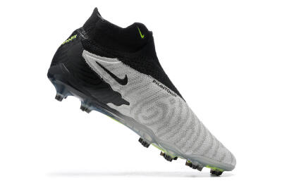 Nike Phantom GX Elite DF FG Firm Ground Soccer Cleats - Grey/Black/Yellow