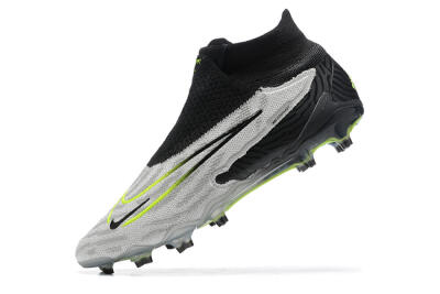 Nike Phantom GX Elite DF FG Firm Ground Soccer Cleats - Grey/Black/Yellow