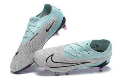Nike Phantom GX Elite FG Firm Ground Soccer Cleats - Grey/Blue/Black