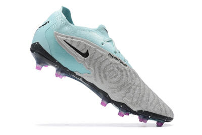 Nike Phantom GX Elite FG Firm Ground Soccer Cleats - Grey/Blue/Black