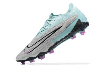 Nike Phantom GX Elite FG Firm Ground Soccer Cleats - Grey/Blue/Black