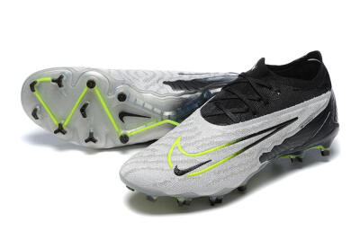 Nike Phantom GX Elite FG Firm Ground Soccer Cleats - Grey/Black/Yellow