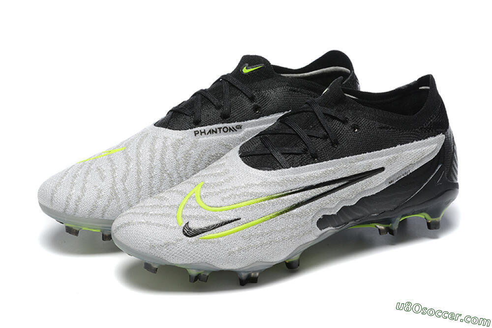 Nike Phantom GX Elite FG Firm Ground Soccer Cleats - Grey/Black/Yellow 5