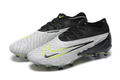 Nike Phantom GX Elite FG Firm Ground Soccer Cleats - Grey/Black/Yellow