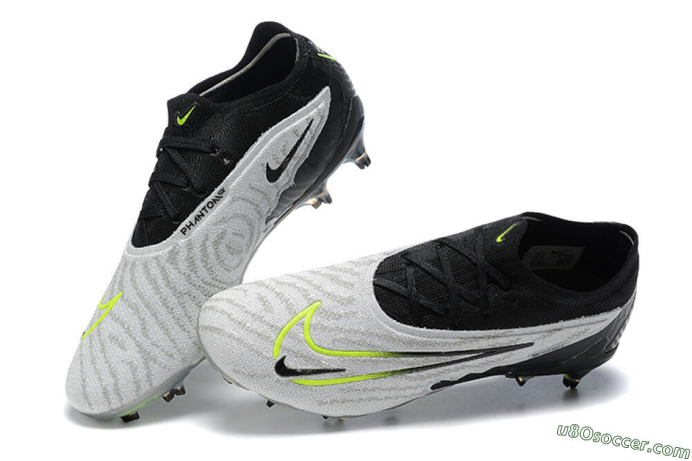 Nike Phantom GX Elite FG Firm Ground Soccer Cleats - Grey/Black/Yellow 6