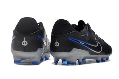 Nike Tiempo Legend 10 Academy FG Firm Ground Soccer Cleats - Black/White/Blue