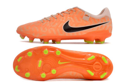 Nike Tiempo Legend 10 Academy FG Firm Ground Soccer Cleats - Pink/Black/Orange