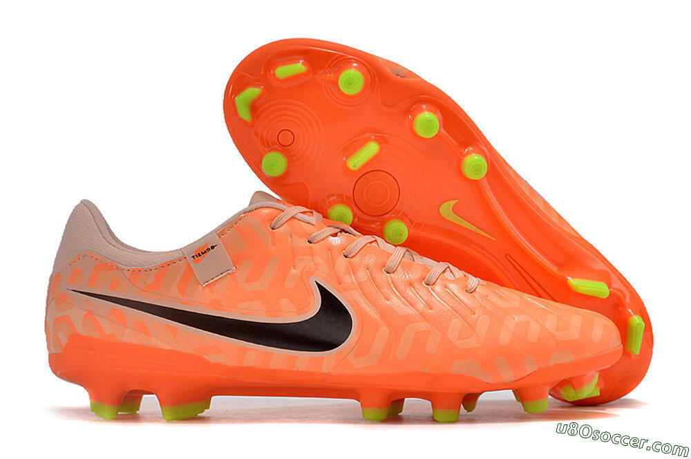 Nike Tiempo Legend 10 Academy FG Firm Ground Soccer Cleats - Pink/Black/Orange 1