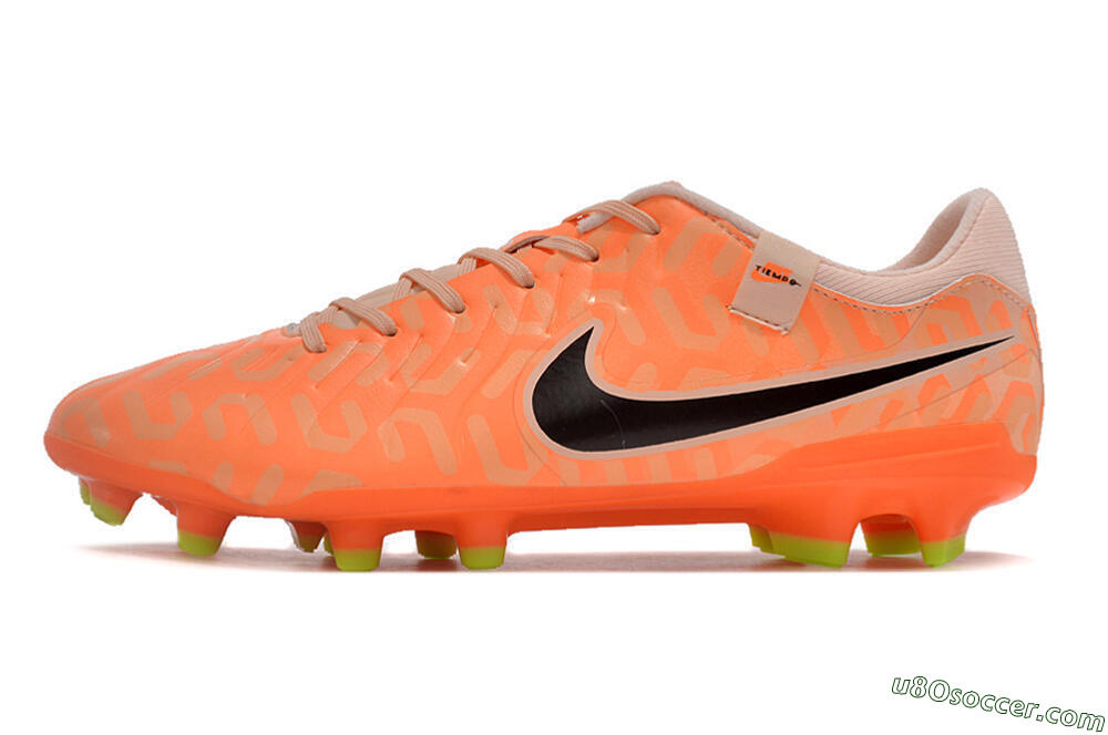 Nike Tiempo Legend 10 Academy FG Firm Ground Soccer Cleats - Pink/Black/Orange 2