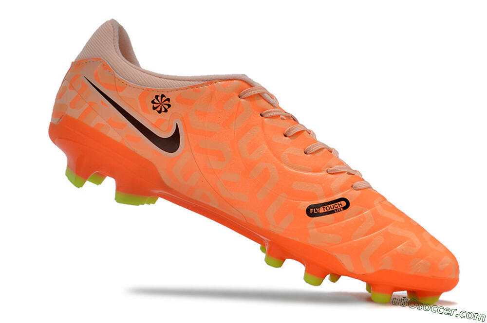 Nike Tiempo Legend 10 Academy FG Firm Ground Soccer Cleats - Pink/Black/Orange 4