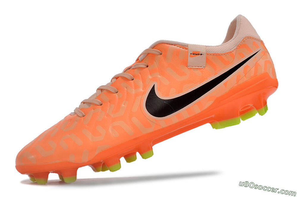 Nike Tiempo Legend 10 Academy FG Firm Ground Soccer Cleats - Pink/Black/Orange 5