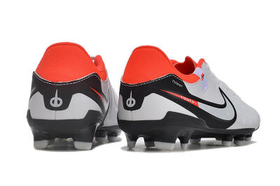 Nike Tiempo Legend 10 Academy FG Firm Ground Soccer Cleats - White/Black/Red