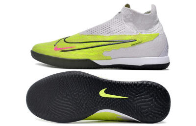 Nike Phantom GX Elite DF IC Indoor & Futsal Soccer Shoes - Yellow/Grey/Red/Black