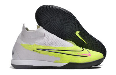 Nike Phantom GX Elite DF IC Indoor & Futsal Soccer Shoes - Yellow/Grey/Red/Black