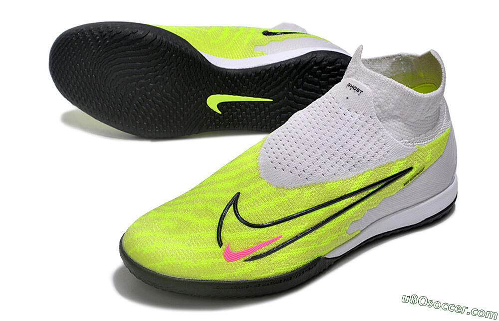 Nike Phantom GX Elite DF IC Indoor & Futsal Soccer Shoes - Yellow/Grey/Red/Black 3