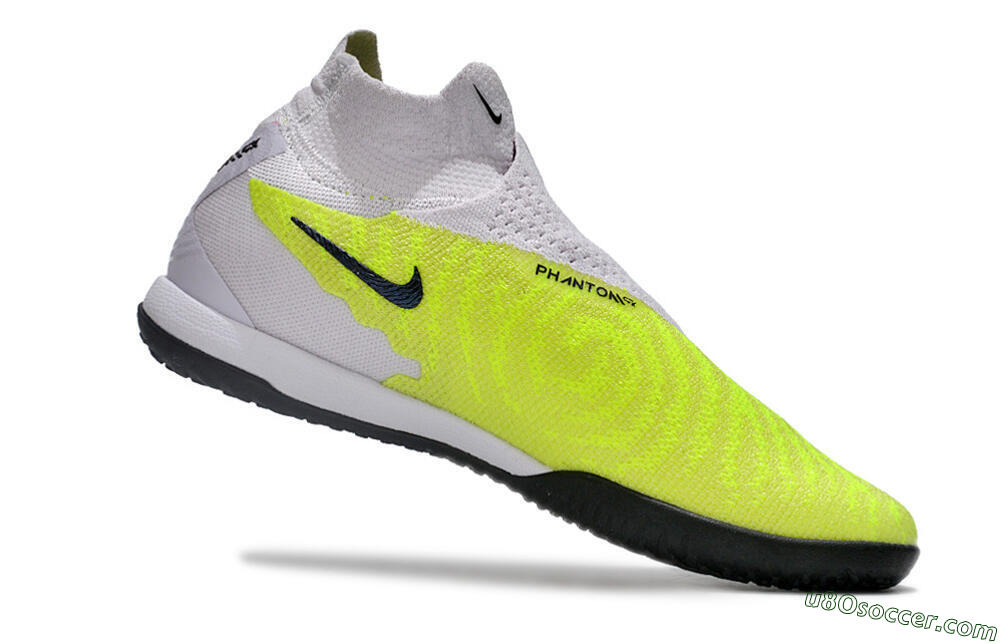 Nike Phantom GX Elite DF IC Indoor & Futsal Soccer Shoes - Yellow/Grey/Red/Black 4