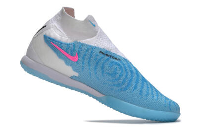 Nike Phantom GX Elite DF IC Indoor & Futsal Soccer Shoes - Blue/White/Pink