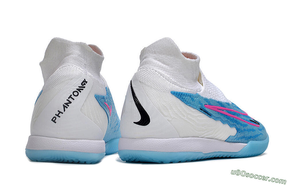 Nike Phantom GX Elite DF IC Indoor & Futsal Soccer Shoes - Blue/White/Pink 6