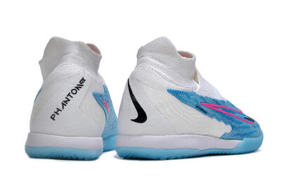 Nike Phantom GX Elite DF IC Indoor & Futsal Soccer Shoes - Blue/White/Pink