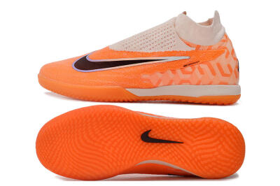Nike Phantom GX Elite DF IC Indoor & Futsal Soccer Shoes - Pink/Black/Purple