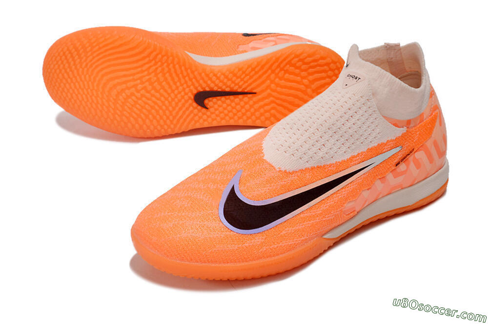 Nike Phantom GX Elite DF IC Indoor & Futsal Soccer Shoes - Pink/Black/Purple 3