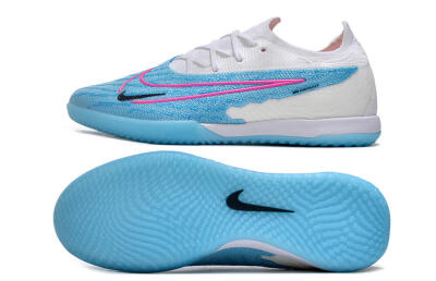Nike Phantom GX Elite IC Indoor & Futsal Soccer Shoes - Blue/White/Pink