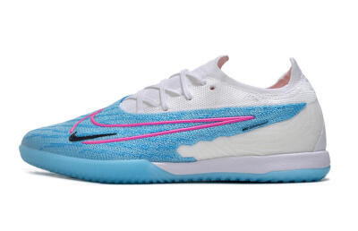 Nike Phantom GX Elite IC Indoor & Futsal Soccer Shoes - Blue/White/Pink