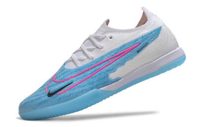 Nike Phantom GX Elite IC Indoor & Futsal Soccer Shoes - Blue/White/Pink