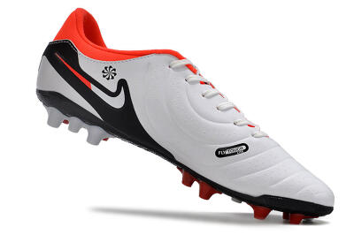 Nike Tiempo Legend 10 Academy AG Artificial Grass Soccer Cleats - White/Black/Red