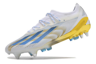 Adidas X Crazyfast.1 SG Soft Ground Soccer Cleats - White/Blue/Gold