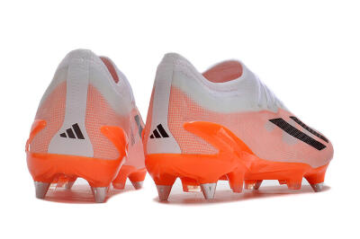 Adidas X Crazyfast.1 SG Soft Ground Soccer Cleats - White/Orange/Black